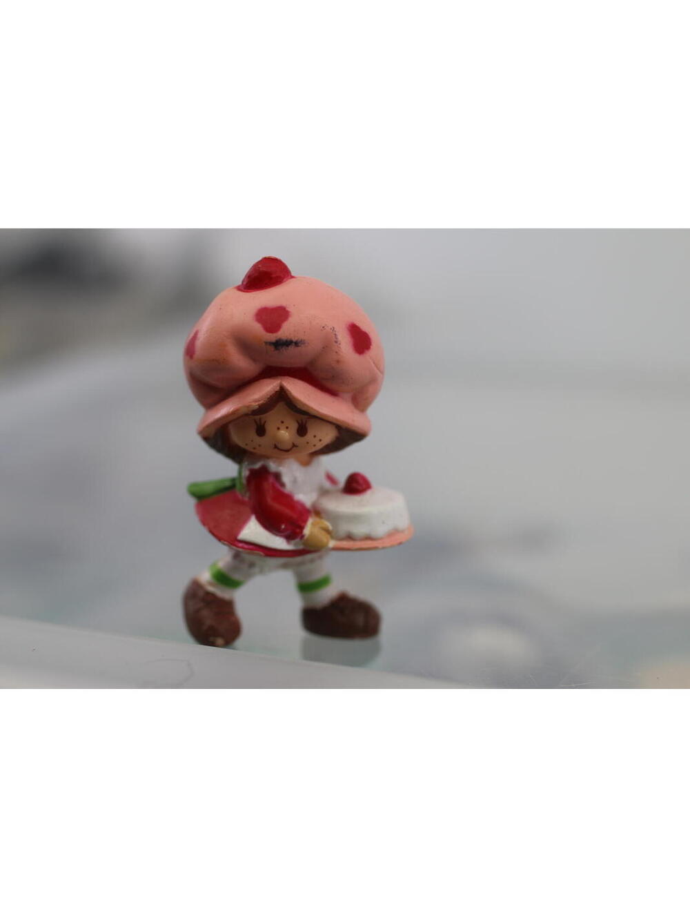 Vintage Strawberry Shortcake Miniature birthday cake figure